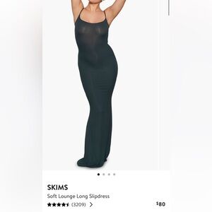Skims Soft Lounge Long Slip Dress